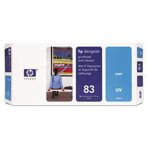 Hewlett-Packard C4961A C4961A (HP 83) UV Printhead & Cleaner, UV Cyan by HEWLETT PACKARD COMPANY