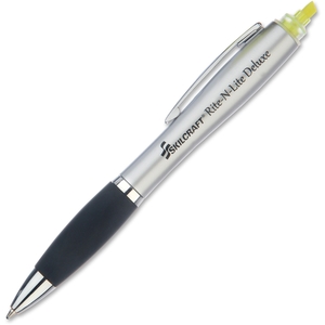 National Industries For the Blind 7520016205405 Highlighter/Pen Combo, Med/Ballpoint, Chisel Tip, 2/PK,YW by SKILCRAFT