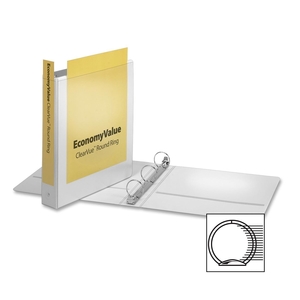 Tops Products 90041 Round Ring Binder,Non-locking,1-1/2" Capacity,White by Cardinal
