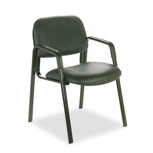 Safco Products 3448BL Cava Collection Straight-Leg Guest Chair, Black Vinyl by SAFCO PRODUCTS