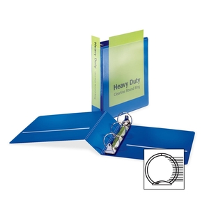 Lorell Furniture 49205 Round Ring Binder,Heavy-Duty,2" Capacity,Blue by Cardinal