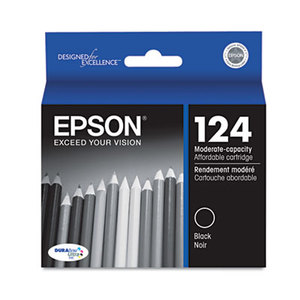 Epson Corporation T124120 T124120 (124) Moderate Capacity Ink, Black by EPSON AMERICA, INC.