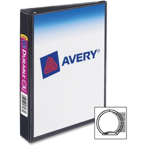 Avery 17167 Turn Ring View Binders, 8-1/2"x5-1/2", 1" Cap, Black by Avery