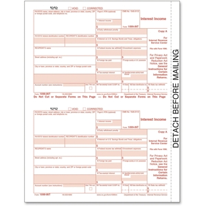 Tops Products 22983 1099 Tax Forms for Laser Printers, 4-Part Interest, 75 Sets/Pack (TOP22983) by TOPS