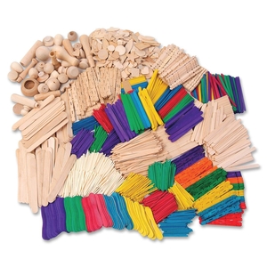 Wood Crafts Classroom Activities Kit, 2100 Pieces by ChenilleKraft
