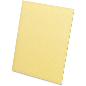 Tops Products 21218 Glue Top Pad, Narrow Rule, 8-1/2"x11", Canary by Ampad