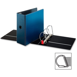 Tops Products 18767CB D-Ring Binder, 5" Capacity, 11"x8-1/2", Medium Blue by Cardinal