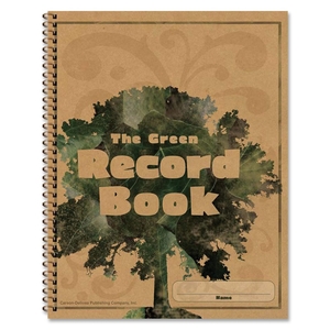 Green Record Book, 96 Pages, 8-1/2x11" by Carson-Dellosa