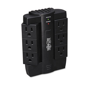 Tripp Lite SWIVEL6 SWIVEL6 Direct Plug-In Surge Suppressor, 6 Outlets, 1500 Joules, Black by TRIPPLITE