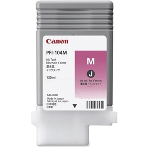 Canon, Inc 3631B001AA PFI-104M-MAGENTA INK TANK 130ML by Canon