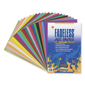 Fadeless Sheets, 12"x18", 60 Sh/PK, 20 Assorted Colors by Pacon