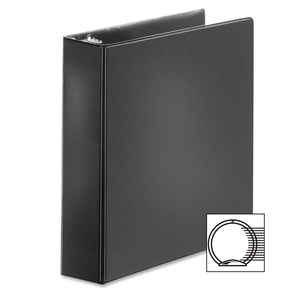 Tops Products 72731 Round Ring Binder, w/ 2 Pockets, 2" Capacity, Black by Cardinal