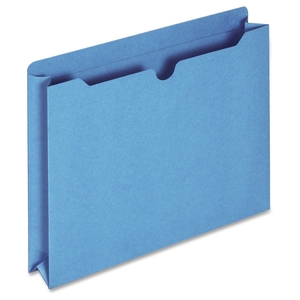 Tops Products B3043DTBLU Top Tab File Jackets, 11pt, 2" Exp, 400Shts, Ltr, 50/BX, BE by Globe-Weis