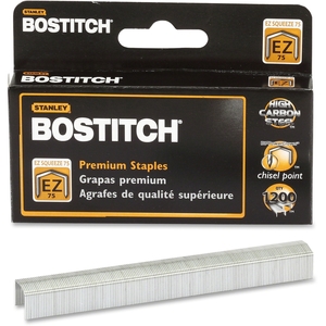 Stanley-Bostitch Office Products STCR75XHC High-Capacity Staples, f/B8 Stapler, 1200/BX, Silver by Bostitch