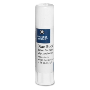 Business Source 15786PK Glue Stick, Permanent, Acid-free, .26 oz., 30/PK, Clear by Business Source