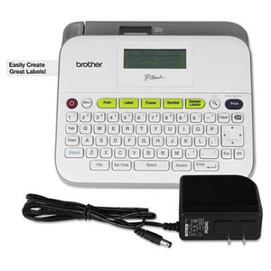 Brother Industries, Ltd PTD400AD PTD400D Versatile Label Maker with AC Adapter, White by BROTHER INTL. CORP.