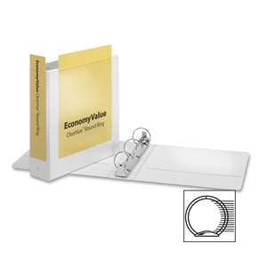 Velcro Industries B.V 90081 Round Ring Binder,Non-locking,2" Capacity,White by Cardinal