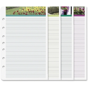 ACCO Brands Corporation 13488 Planner Refill, Garden Path Note Pads, 5-1/2 x 8-1/2, 2 Pads, 24 Sheets Each (DTM13488) by Day-Timer