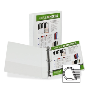 SAMSILL CORPORATION 16737 Insertable D-Ring Binder, 1" Cap, 11"x8-1/2", White by Samsill