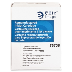 Elite Image 75738 Inkjet Cartridge, Remanufactured, 280 Pg Yield, Cyan by Elite Image