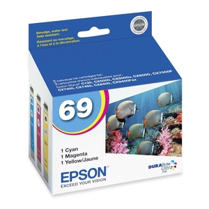 Epson Corporation T069520-S Ink Cartridge, Multi-Pack, Cyan/Magenta/Yellow by Epson