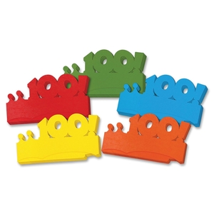 The Chenille Kraft Company 4670 Paper Crowns, First 100 Days, 25 Pieces, Multi-Color by ChenilleKraft