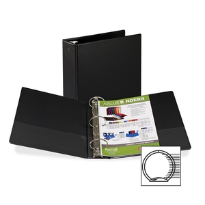 Nu-Dell Manufacturing Company, Inc 11800 Round Ring Binder,3" Capacity,11"x8-1/2",Black by Samsill