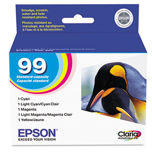 Epson Corporation T099920 T099920 (99) Claria Ink, 450 Page-Yield, 5/Pack, Assorted by EPSON AMERICA, INC.