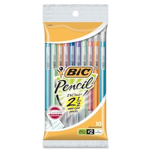 BIC MPLP101 Mechanical Pencils, .7mm, w/ 3 Leads, 10/PK, Assorted by BIC