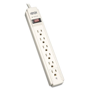 Tripp Lite TLP604 TLP604 Surge Suppressor, 6 Outlets, 4 ft Cord, 790 Joules, Light Gray by TRIPPLITE