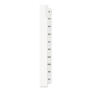 Avery 82320 Index Divider, "I-X", Side Tab, 8-1/2"x11", 25/Set, White by Avery