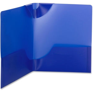 SMEAD MANUFACTURING COMPANY 87942 Two-Pocket Folder, Poly Lockit, Ltr, 25/BX, Dark Blue by Smead