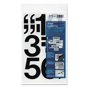 Chartpak, Inc 01170 Press-On Vinyl Numbers, Self Adhesive, Black, 3"h, 10/Pack by CHARTPAK/PICKETT