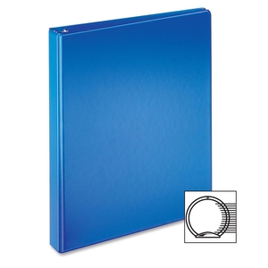 Tops Products 72712 Round Ring Binder, w/ 2 Pockets, 1" Capacity, Blue by Cardinal