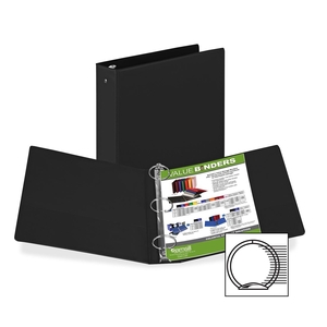 SAMSILL CORPORATION 11600 Round Ring Binder,2 " Capacity,11"x8-1/2",Black by Samsill