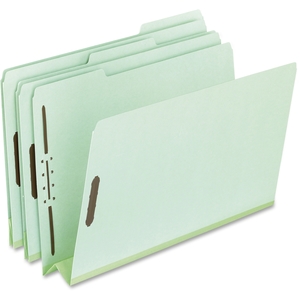 Tops Products 17182 Green Pressboard 3 Cap. Folders with 2 Fasteners, 1/3 Cut, Letter, 25/Box (ESS17182) by Pendaflex