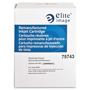 Elite Image 75743 Remanufactured Ink Cartridge,12ml, Black by Elite Image