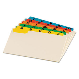 ESSELTE CORPORATION 05827 Laminated Tab Index Card Guides, Alpha, 1/5 Tab, Manila, 5 x 8, 25/Set by ESSELTE PENDAFLEX CORP.