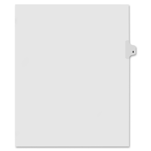 Kleer-Fax, Inc 81118 Index Dividers,Number 8,Side Tab,1/25 Cut,Letter,25/ST,WE by Kleer-Fax