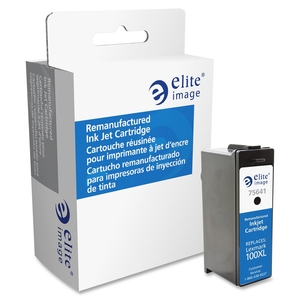 Elite Image 75641 Ink Cartridge, f/Lexmark 100XL, 510 Page Yield, Black by Elite Image