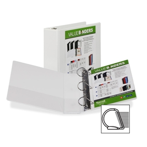 SAMSILL CORPORATION 16787 Insertable D-Ring Binder, 3" Cap, 11"x8-1/2", White by Samsill