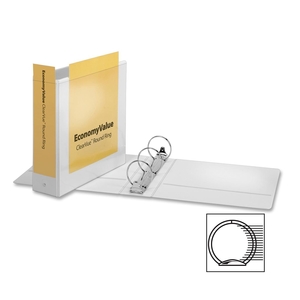ACME UNITED CORPORATION 90091 Round Ring Binder,Non-locking,3" Capacity,White by Cardinal