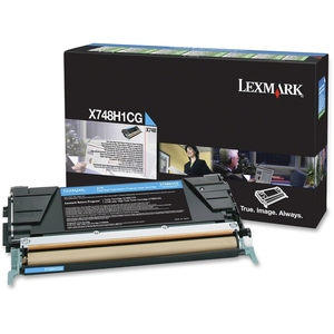 Lexmark International, Inc X748H1CG TONER LRP CYAN HC F/ X748 by Lexmark