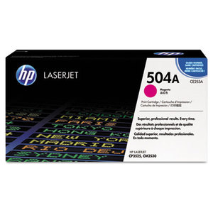 Hewlett-Packard CE253AG HP 504A, (CE253A-G) Magenta Original LaserJet Toner Cartridge for US Government by HEWLETT PACKARD SUPPLIES