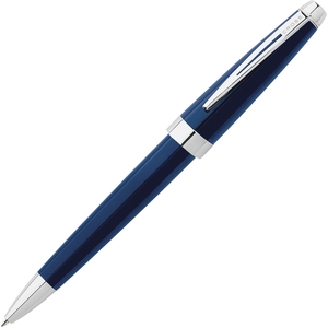 A. T. Cross Company AT01522 Ballpoint Pen, Refillable, Medium Point, Blue w/ Chrome by Cross