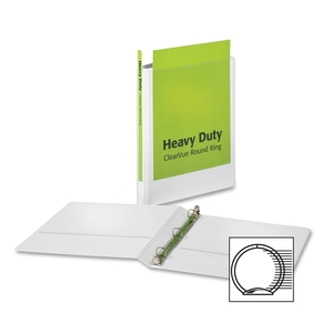 Tops Products 49003 Round Ring Binder,Heavy-Duty,5/8" Capacity,White by Cardinal