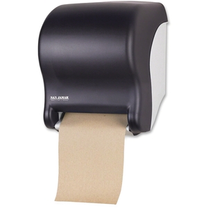 San Jamar T8000TBK San Jamar T8000TBK Tear-N-Dry Essence Hands Free Roll Towel Dispenser - Black Pearl by San Jamar