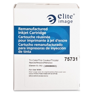 Elite Image 75731 Ink Cartridge, 405 Page Yield, Tri-Color by Elite Image