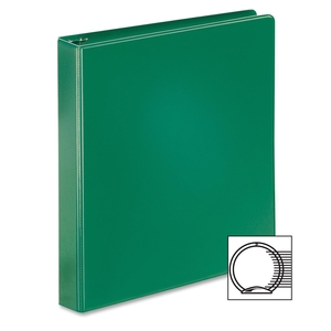 Tops Products 72723 Round Ring Binder, w/ 2 Pockets, 1-1/2" Capacity, Green by Cardinal