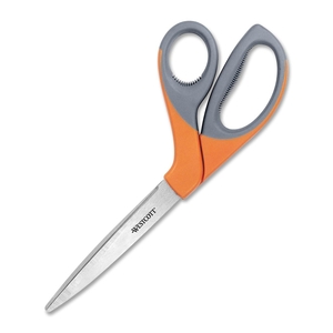 ACME UNITED CORPORATION 43319 Stainless Steel Bent Scissors, 9" Long, Orange Handles by Westcott